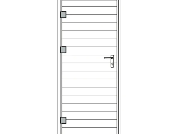 Porte ou menuiserie pour chalet bois - MH-ET-GG-WB - vue 1