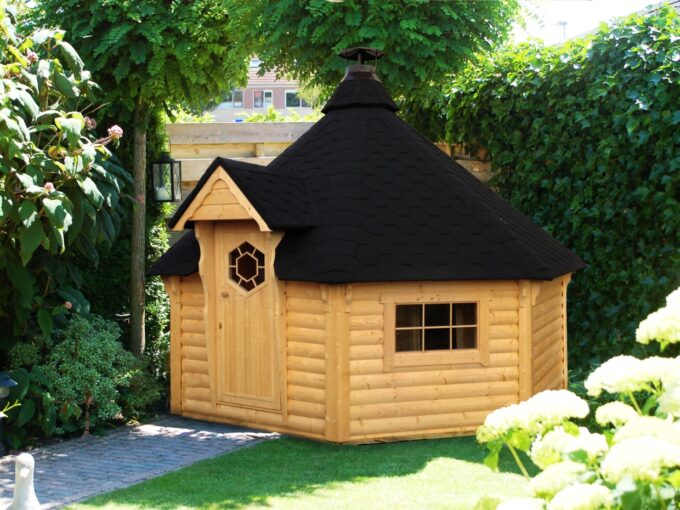 Cabine sauna extérieure 16,5 m² - vue extérieure