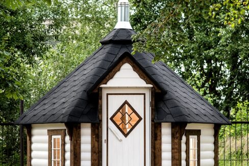 Cabine sauna extérieure 7 m² - vue 1
