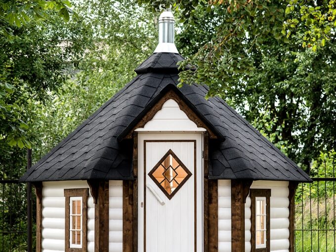Cabine sauna extérieure 7 m² - vue extérieure