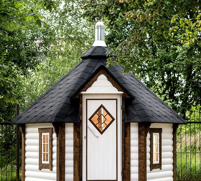 Cabine sauna extérieure 7 m² - vue 1