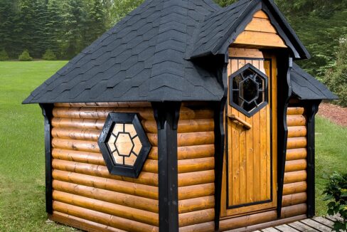 Cabine sauna extérieure 9,2 m² - vue 1