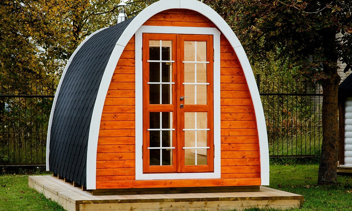 Sauna pod extérieur 2,4 x 4 m - vue 1