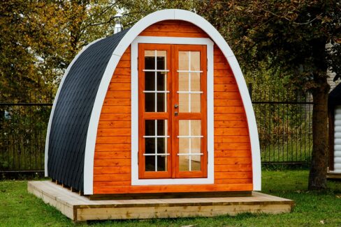 Sauna pod extérieur 2,4 x 4 m - vue 1