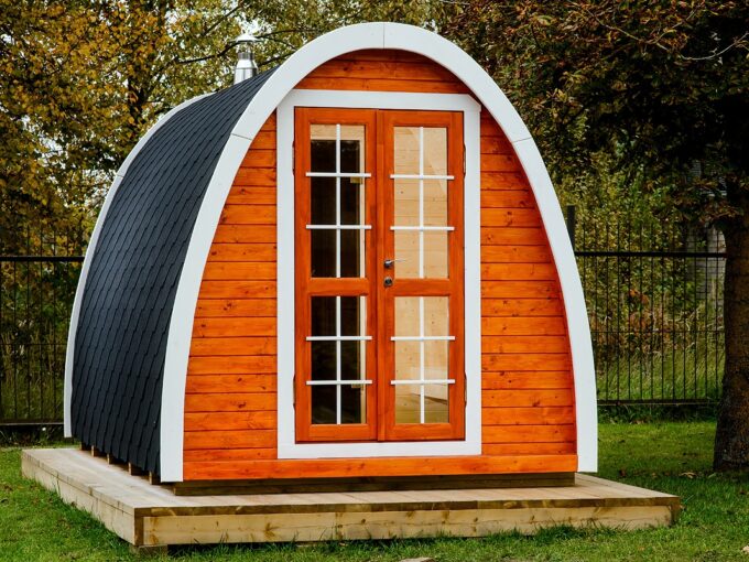 Sauna pod extérieur 2,4 x 4 m - vue extérieure