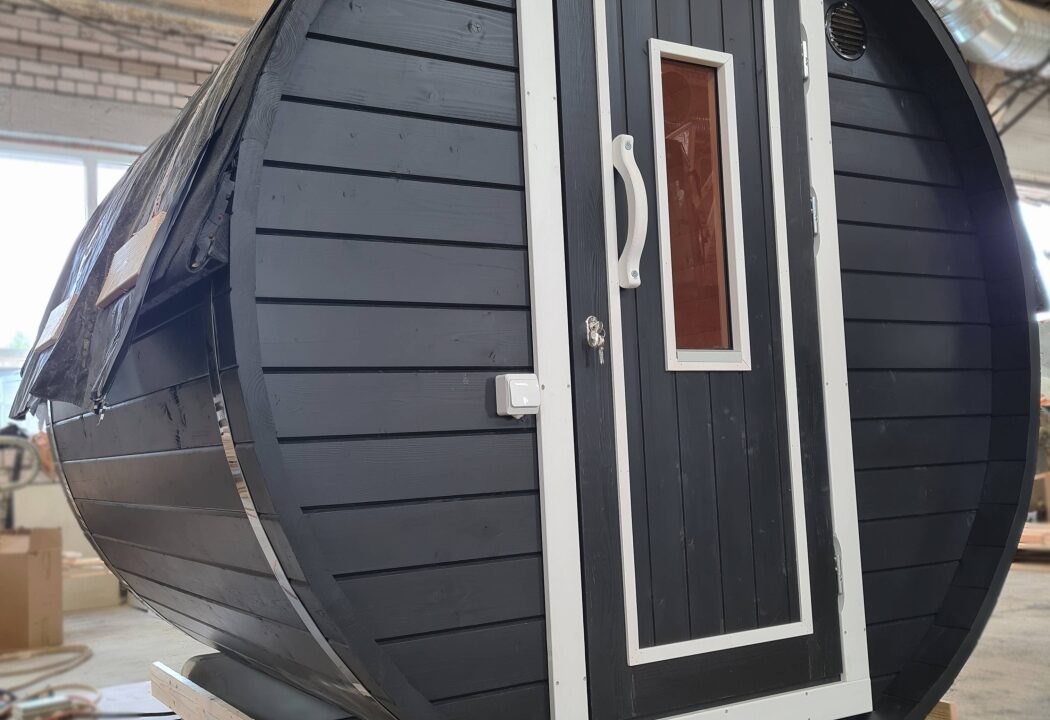 Sauna tonneau extérieur Ø1,9 x 1,63 m Sauna tonneau - vue 1