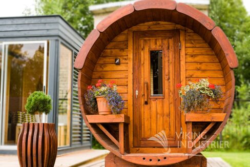 Sauna tonneau extérieur Ø1,9 x 2,5 m Sauna tonneau - vue 1