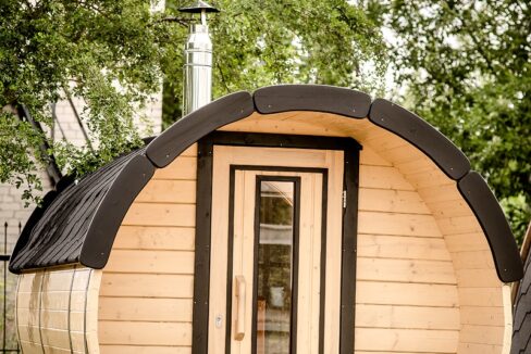 Sauna tonneau extérieur Ø1,9 x 3 m Sauna tonneau - vue 2