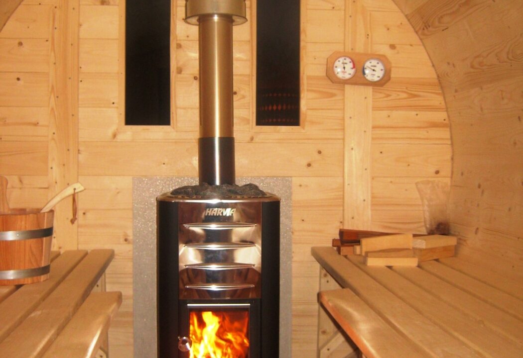 Sauna tonneau extérieur Ø1,9 x 3,5 m Sauna tonneau - vue 3