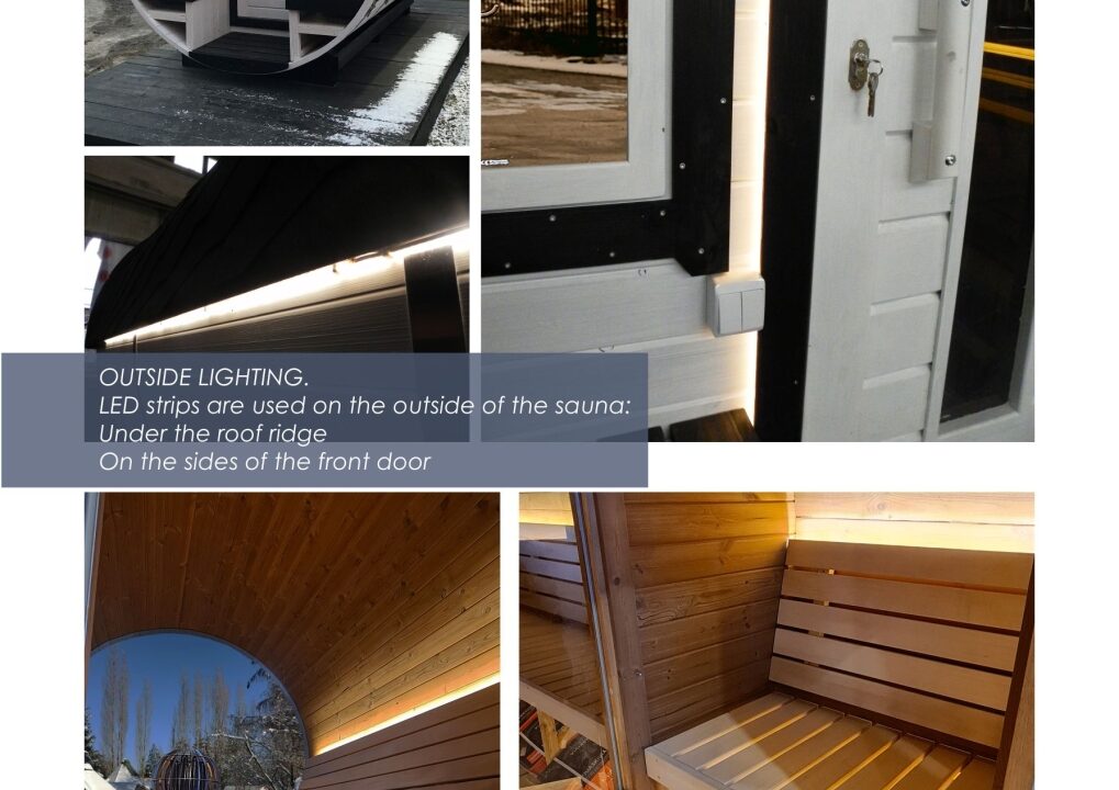Sauna tonneau extérieur Ø2,2 x 2 m Sauna tonneau - vue 2