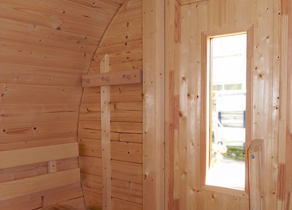Sauna tonneau extérieur Ø2,2 x 2,5 m Sauna tonneau - vue 2
