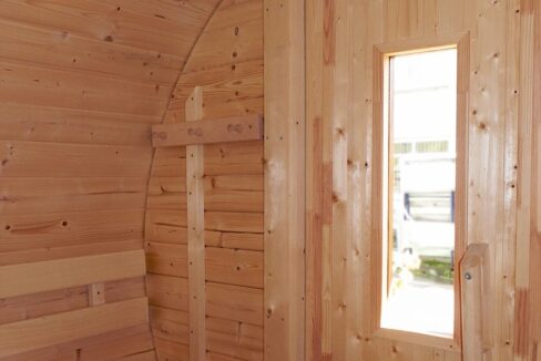 Sauna tonneau extérieur Ø2,2 x 2,5 m Sauna tonneau - vue 2