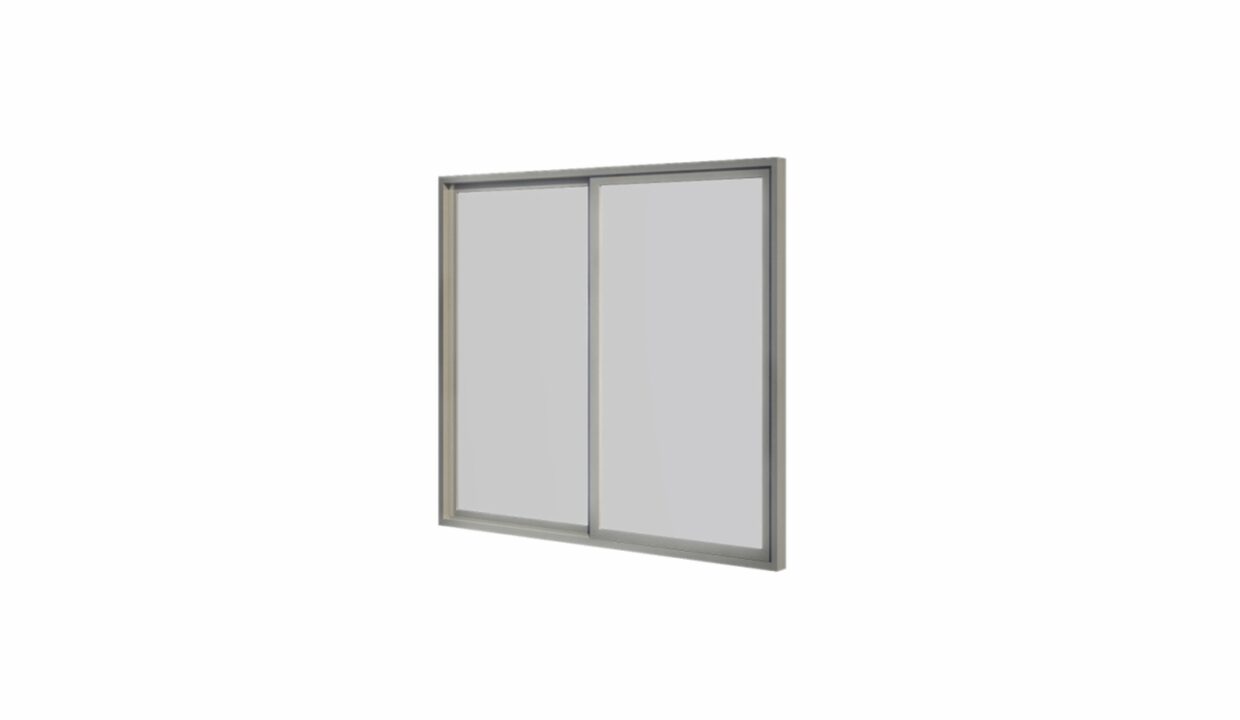 Système de portes coulissantes en aluminium - vue principale