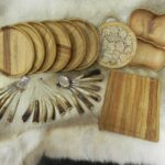 Service de vaisselle et couverts en bois Luxe - vue principale