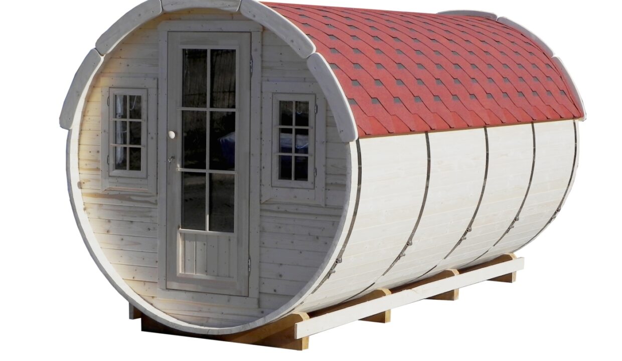 Tonneau de couchage meublé 2,2 x 4,4 m - vue extérieure