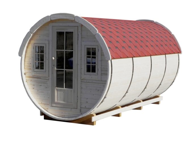 Tonneau de couchage meublé 2,2 x 4,4 m - vue extérieure