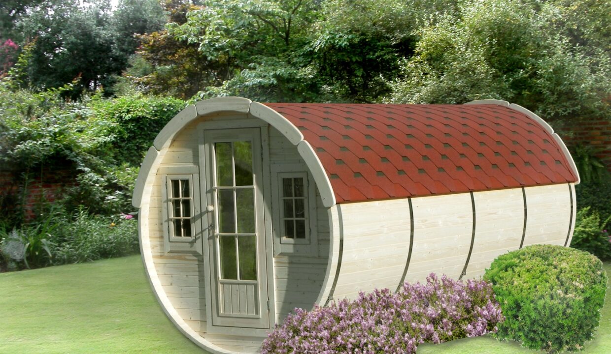 Tonneau communautaire meublé 2,2 x 4,4 m - vue extérieure