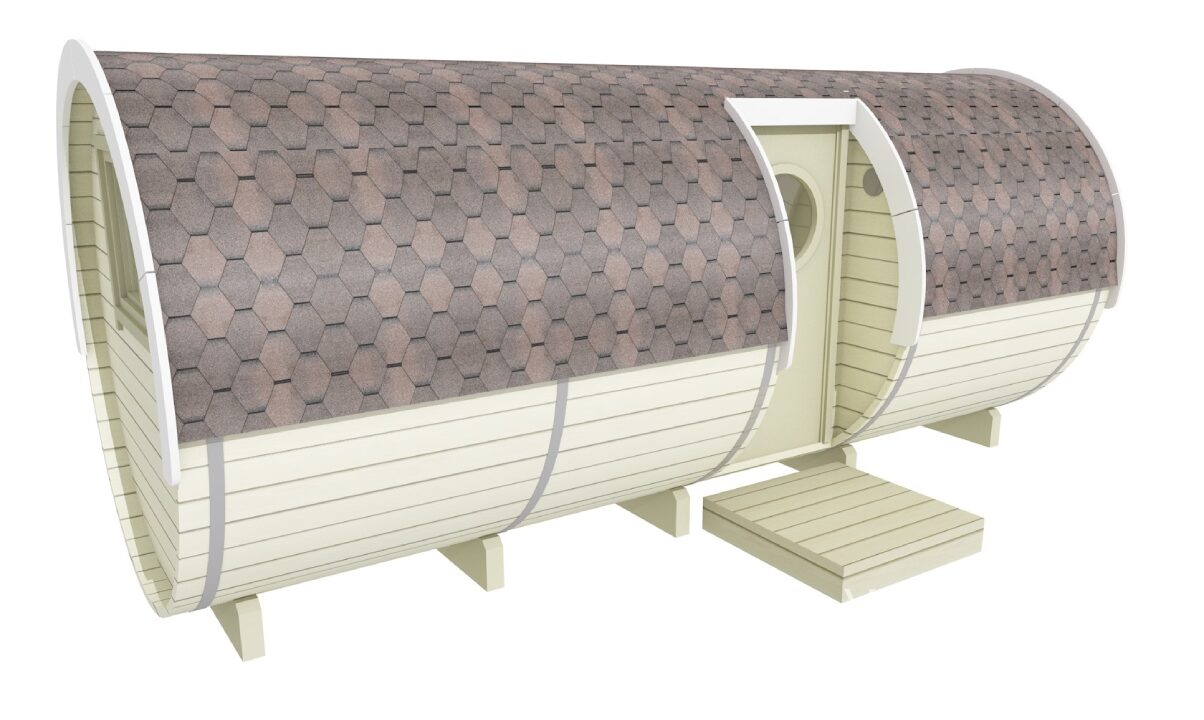 Tonneau de couchage à entrée latérale 2,2 x 5,4 m - vue extérieure