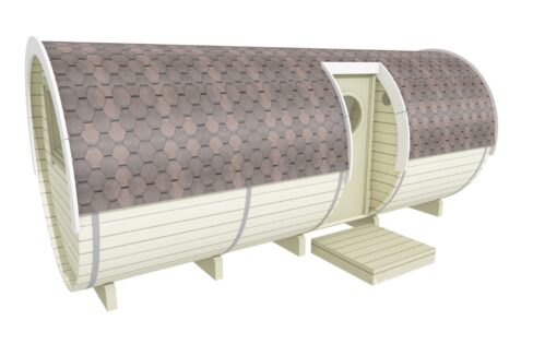 Tonneau de couchage à entrée latérale 2,2 x 5,4 m - vue extérieure