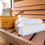 Seau de sauna en bois - vue principale