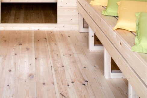 Banc pour pod de camping - vue principale
