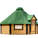 Cabane de camping octogonale 14,9 m² - vue extérieure