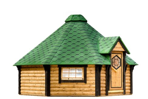 Cabane de camping octogonale 14,9 m² - vue extérieure
