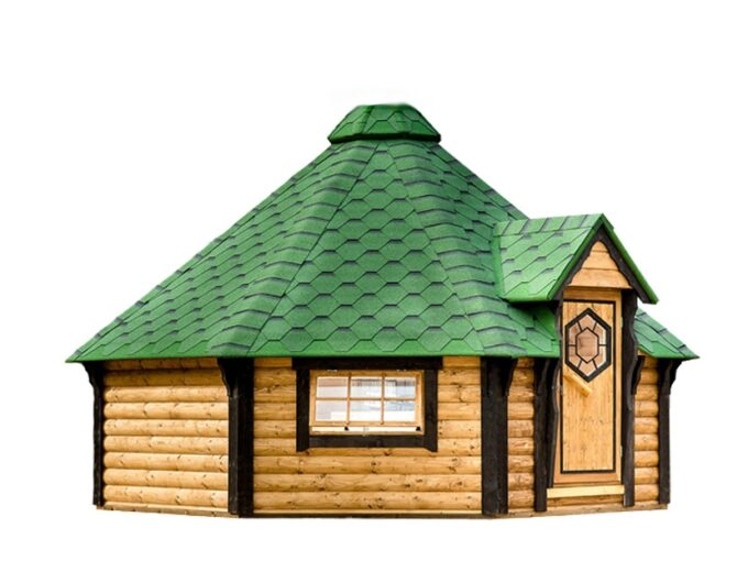 Cabane de camping octogonale 14,9 m² - vue extérieure