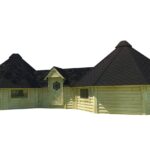 Double cabane de camping 33 m² - vue extérieure