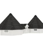 Double cabane de camping 50 m² - vue extérieure