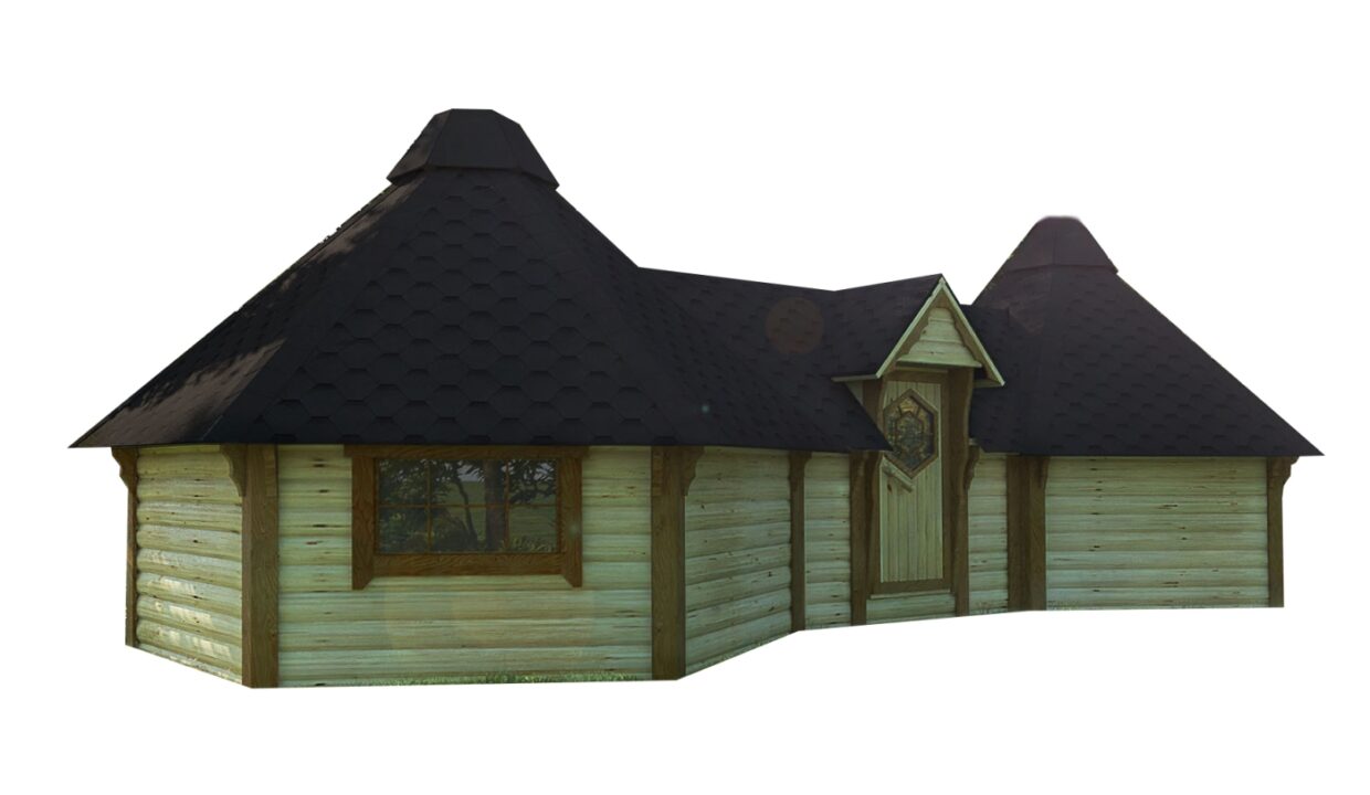 Double cabane de camping 18,4 m² - vue extérieure