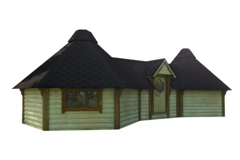 Double cabane de camping 18,4 m² - vue extérieure