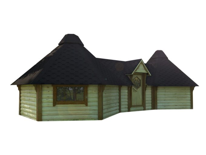 Double cabane de camping 18,4 m² - vue extérieure