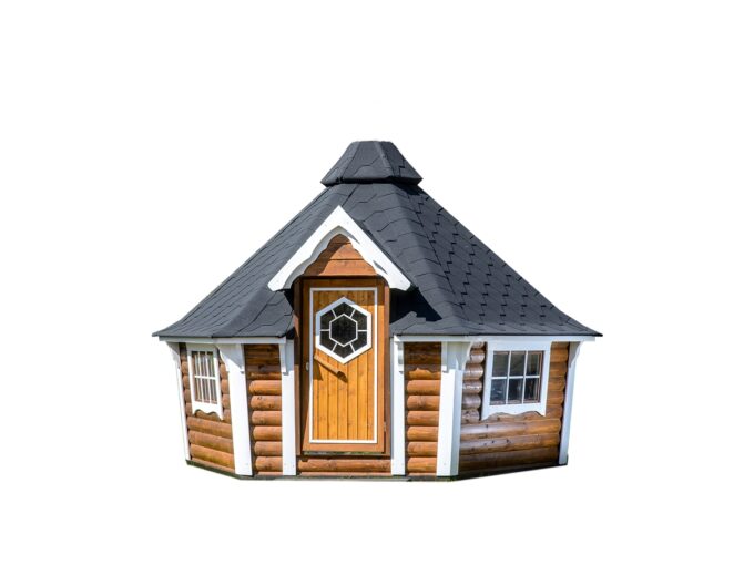 Cabane de camping 9,2 m² à parois inclinées - vue extérieure