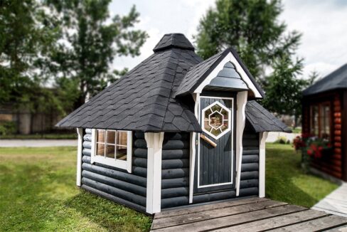 Cabane de camping en bois 9,2 m² - vue extérieure