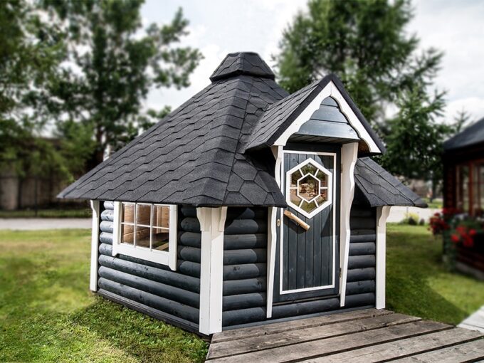 Cabane de camping en bois 9,2 m² - vue extérieure