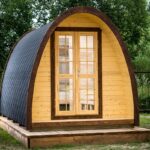 Pod de camping en bois 2,4 x 4,8 m - vue extérieure