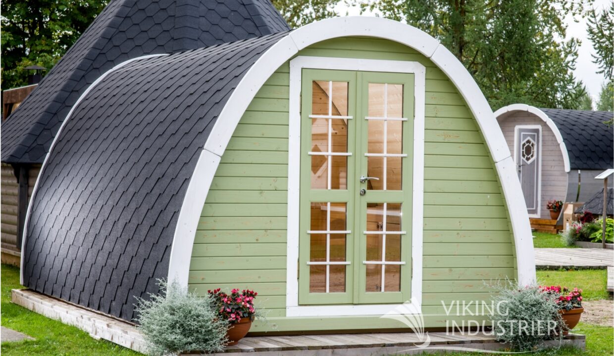 Pod de camping en bois 3,2 x 4,8 m - vue extérieure
