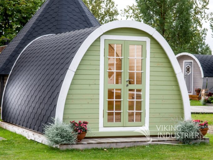Pod de camping en bois 3,2 x 4,8 m - vue extérieure