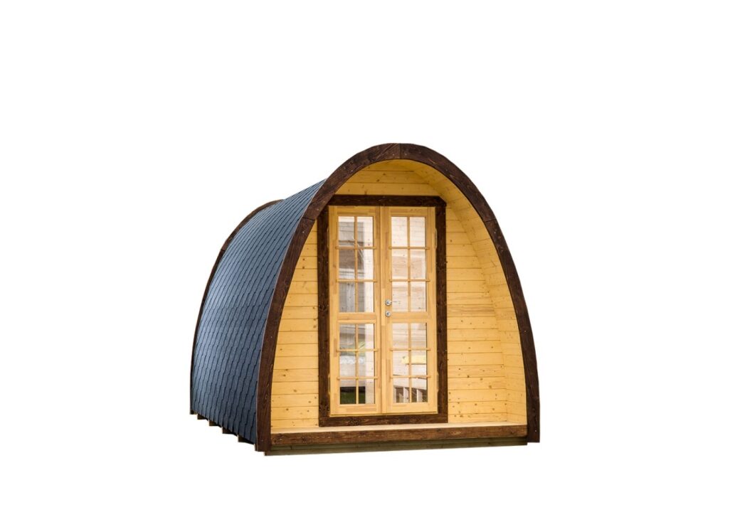 Pod en bois thermo-traité 2,4 x 4,8 m - vue extérieure