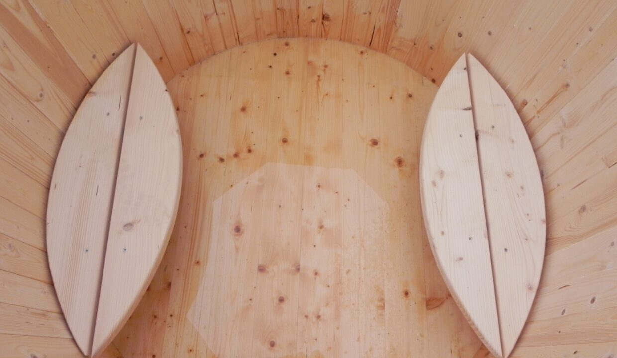 Bain froid en épicéa Ø 1,2 m - vue complémentaire