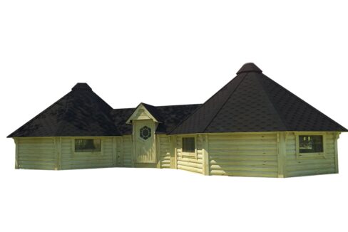 Double cabane de camping 25,7 m² - vue extérieure