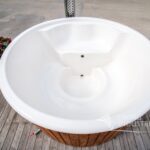 Bain nordique en fibre avec poêle intégré Ø 1,8 m - vue principale