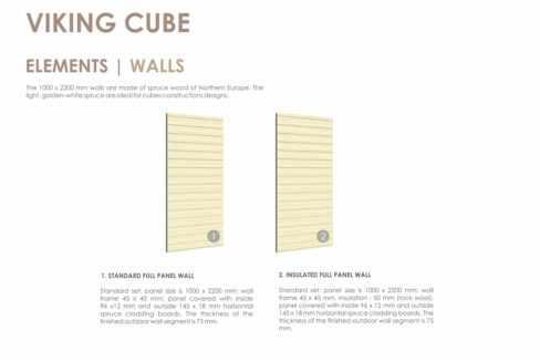 Panneau de paroi plein pour cube de jardin - vue complémentaire