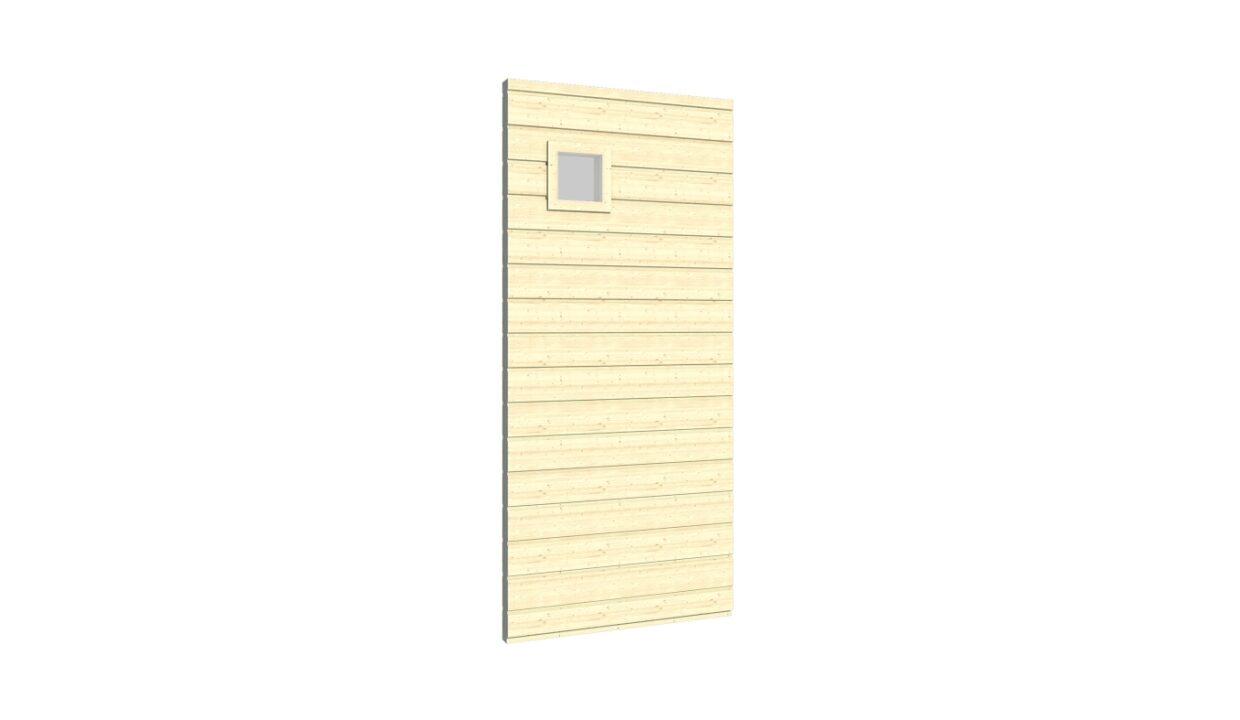 Panneau de paroi avec fenêtre pour cube de jardin - vue principale