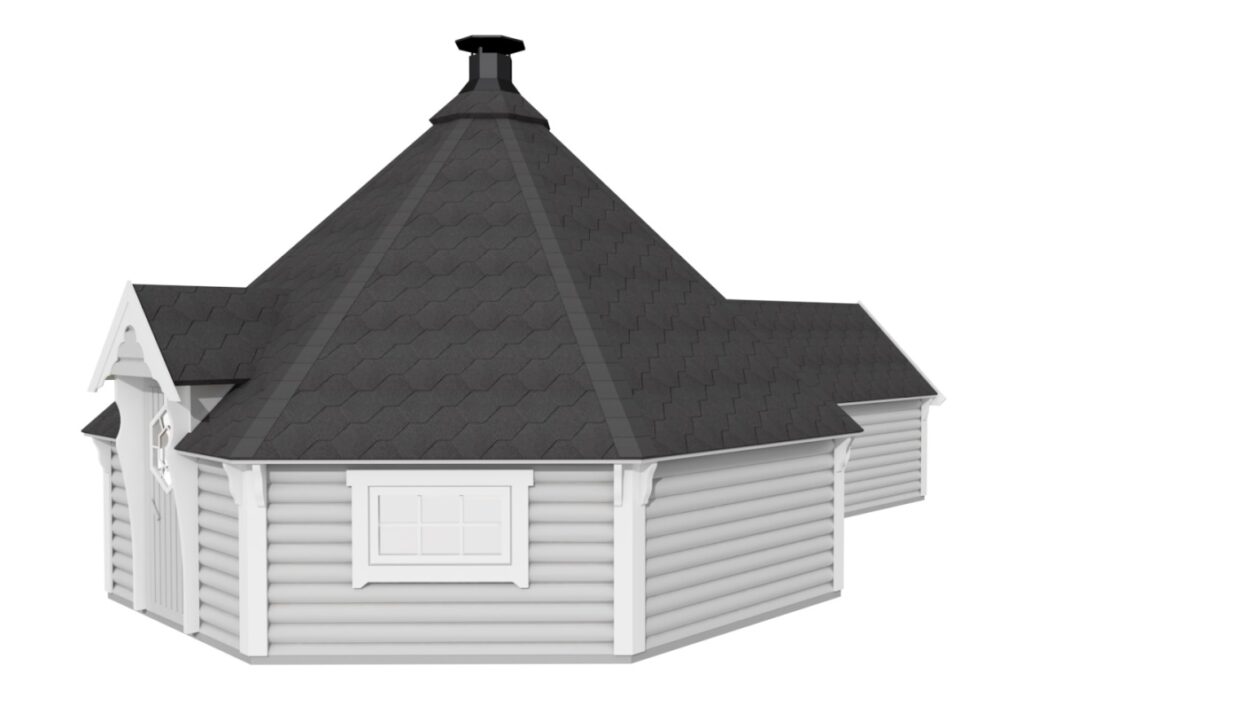 Kota grill en bois 25 m² avec extension - vue principale