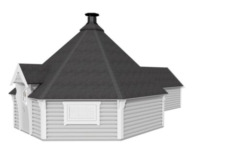 Kota grill en bois 25 m² avec extension - vue principale
