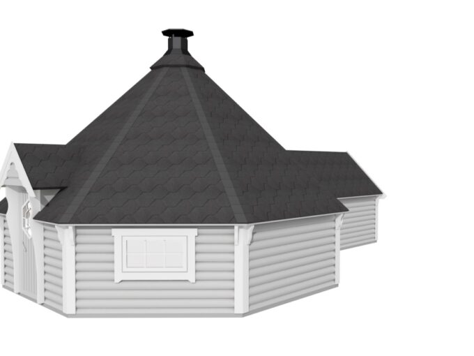 Kota grill en bois 25 m² avec extension - vue principale
