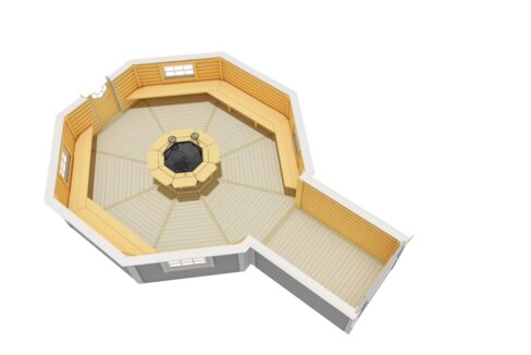 Kota grill en bois 25 m² avec extension - vue complémentaire