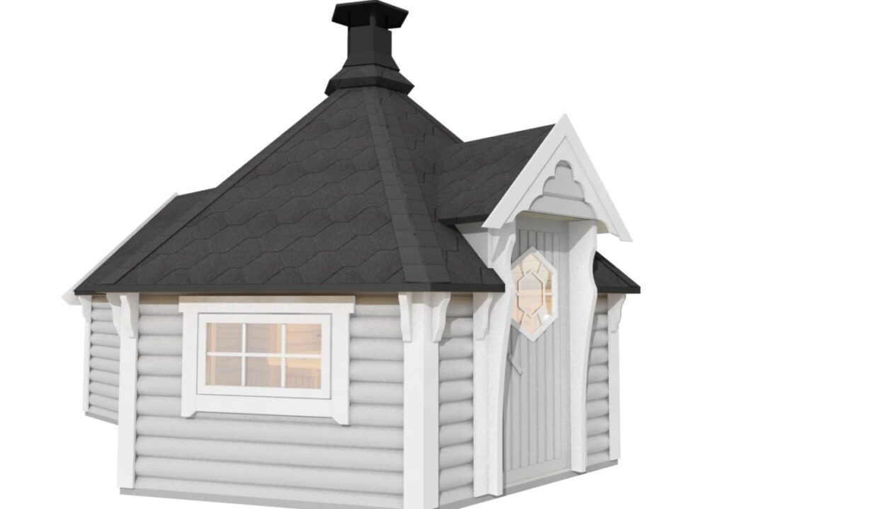 Kota grill en bois 9,2 m² avec extension - vue principale